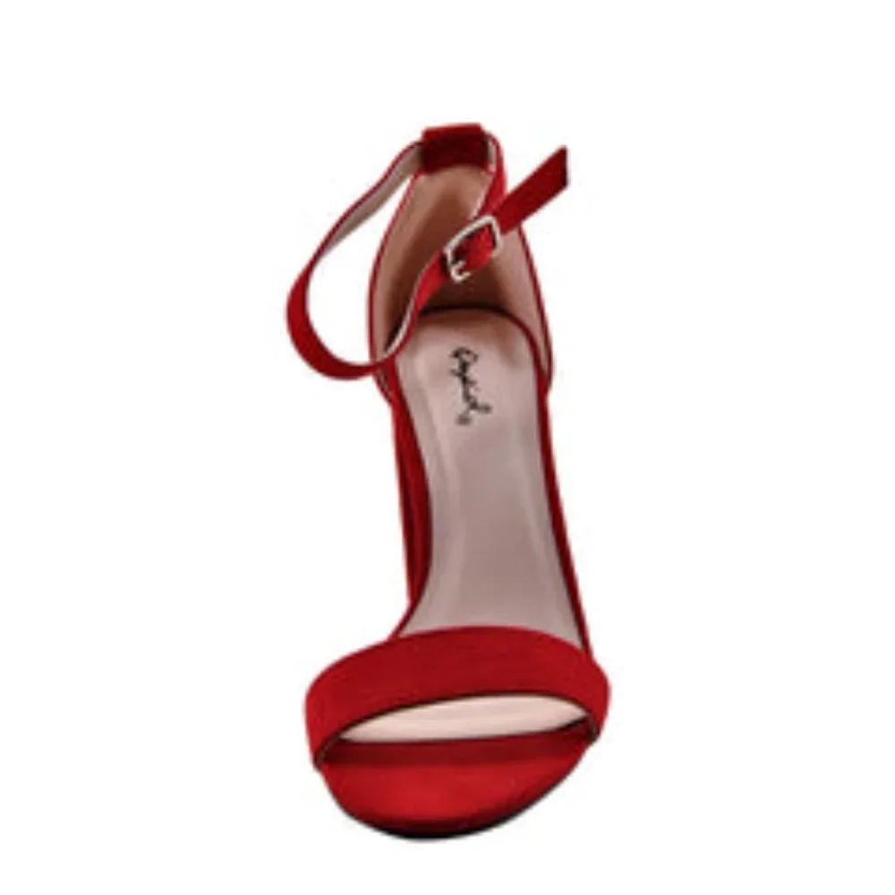 Red Block Heels - Picture 4 of 4